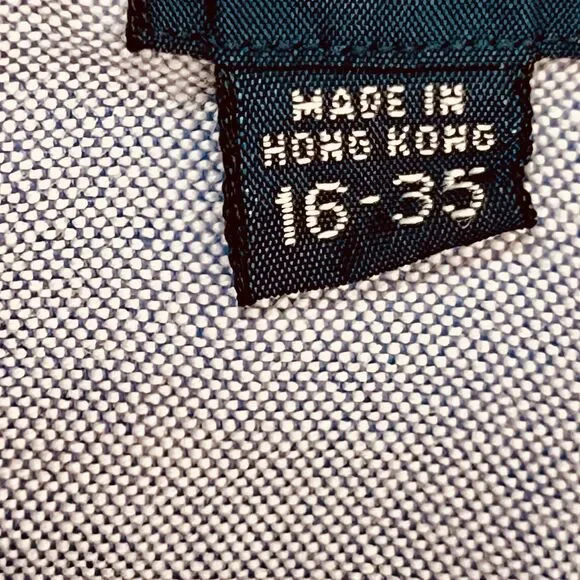 Ralph Lauren Yarmouth Button Down Shirt 16 / 35 Light Blue Oxford Cotton - Picture 7 of 7